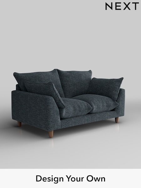 Chunky Chenille/Dark Navy Blue Noa Deep Relaxed Sit (H34499) | £1,075