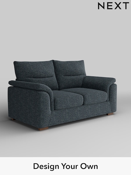 Chunky Chenille/Dark Navy Blue Hayden Highback (H34501) | £1,125