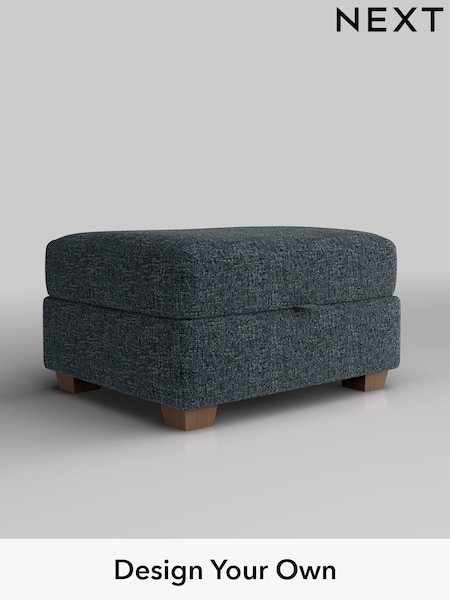 Chunky Chenille/Dark Navy Blue Heath Highback (H34503) | £475