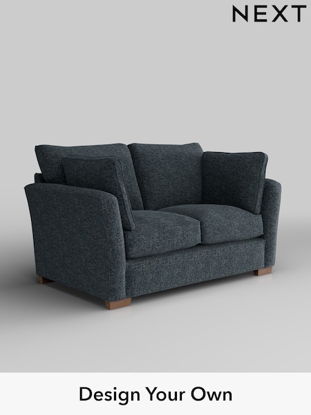 Chunky Chenille/Dark Navy Blue Heath Highback (H34503) | £1,025