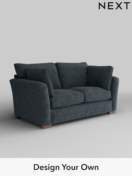 Chunky Chenille/Dark Navy Blue Heath Highback (H34503) | £1,125