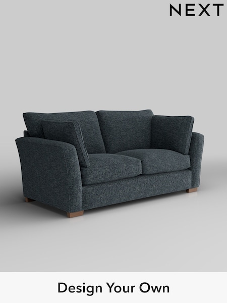 Chunky Chenille/Dark Navy Blue Heath Highback (H34503) | £1,225