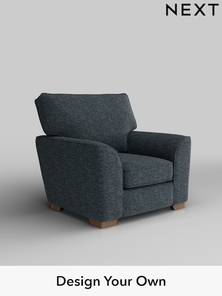 Chunky Chenille/Dark Navy Blue Stamford Grand Relaxed Sit (H34506) | £799