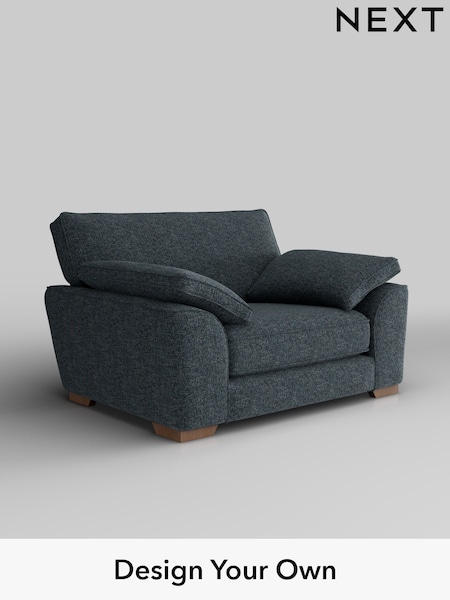 Chunky Chenille/Dark Navy Blue Stamford Grand Relaxed Sit (H34506) | £1,299