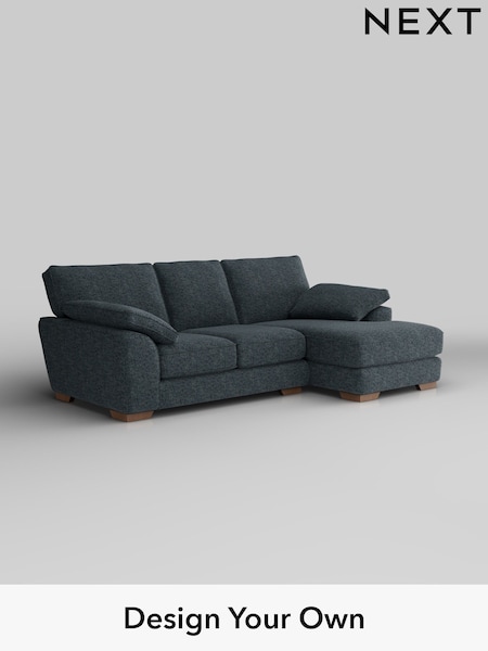Chunky Chenille/Dark Navy Blue Stamford Grand Relaxed Sit (H34506) | £2,275