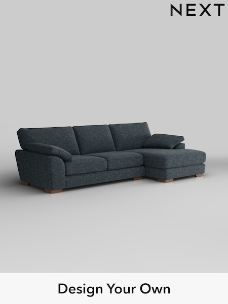 Chunky Chenille/Dark Navy Blue Stamford Grand Relaxed Sit (H34506) | £2,550