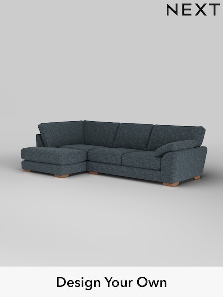 Chunky Chenille/Dark Navy Blue Stamford Grand Relaxed Sit (H34506) | £2,525