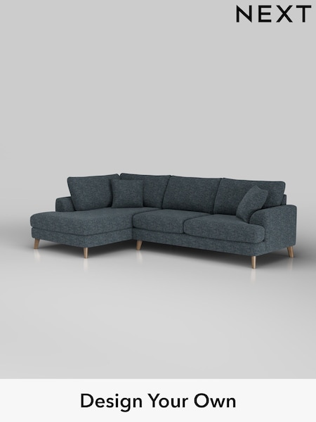 Chunky Chenille/Dark Navy Blue Parker (H34511) | £2,350