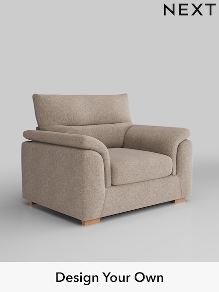Chunky Chenille/Light Dove Hayden Highback (H34520) | £850