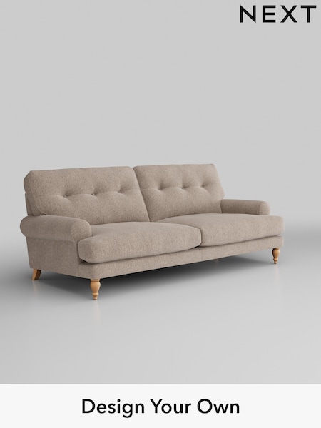 Chunky Chenille/Light Dove Erin Buttoned Back Deep Sit (H34521) | £1,375