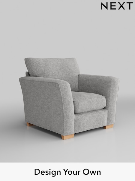 Chunky Chenille/Light Grey Heath Highback (H34527) | £750