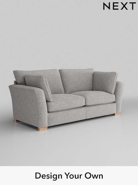 Chunky Chenille/Light Grey Heath Highback (H34527) | £1,325