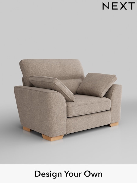 Chunky Chenille/Light Dove Stamford Highback (H34529) | £899