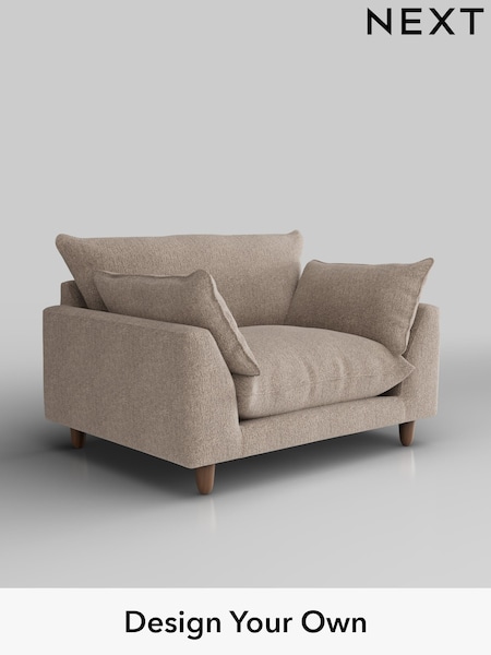 Chunky Chenille/Light Dove Noa Deep Relaxed Sit (H34532) | £975