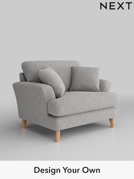 Chunky Chenille/Light Grey Conway Relaxed Sit (H34533) | £975