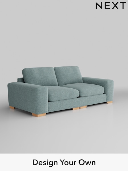 Chunky Chenille/Light Teal Green Houghton Deep Relaxed Sit (H34537) | £1,525
