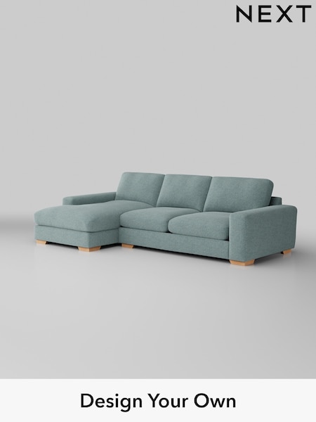 Chunky Chenille/Light Teal Green Houghton Deep Sit (H34539) | £2,250