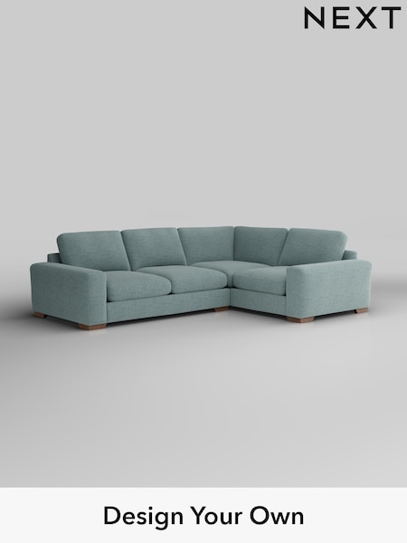 Chunky Chenille/Light Teal Green Houghton Deep Sit (H34539) | £2,575