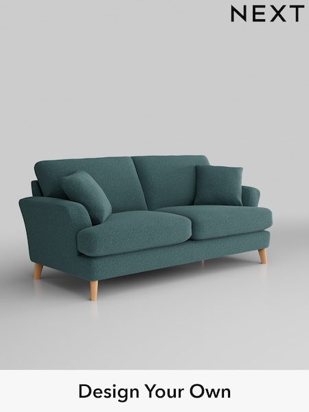 Chunky Chenille/Mid Teal Green Conway Relaxed Sit (H34541) | £1,350
