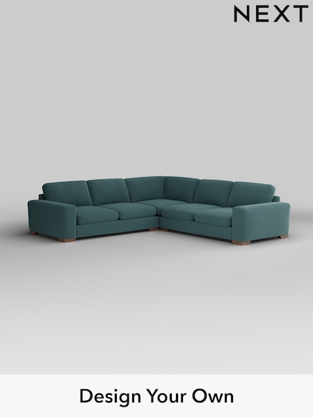 Chunky Chenille/Mid Teal Green Houghton Deep Sit (H34543) | £2,875