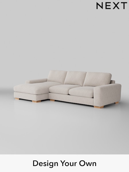 Chunky Chenille/Oyster Houghton Deep Relaxed Sit (H34552) | £2,325