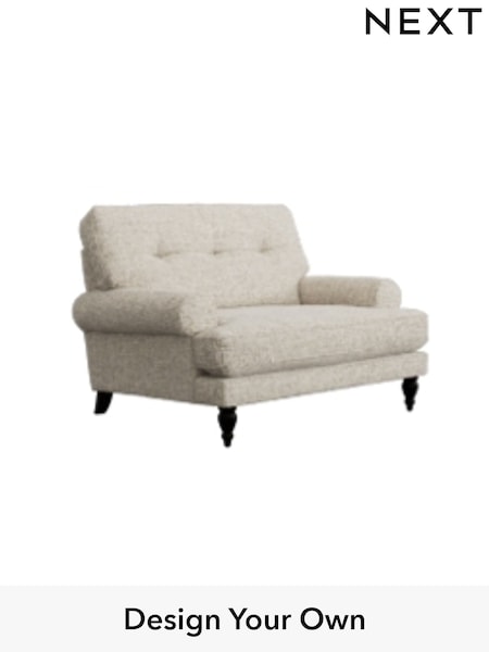 Chunky Chenille/Oyster Erin Buttoned Back Deep Sit (H34557) | £975