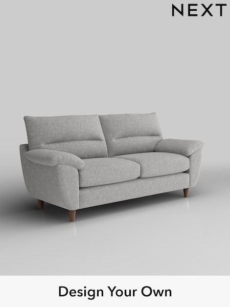 Chunky Chenille/Light Grey Elliot Highback (H34564) | £1,175
