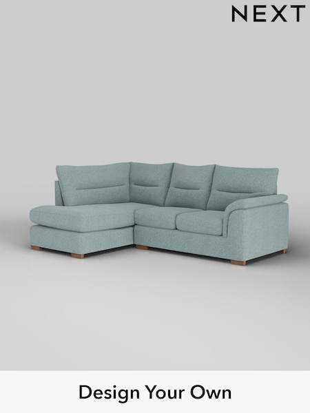Chunky Chenille/Light Teal Green Hayden Highback (H34568) | £1,825