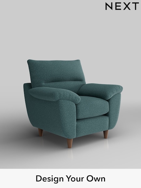 Chunky Chenille/Mid Teal Green Elliot Highback (H34571) | £675