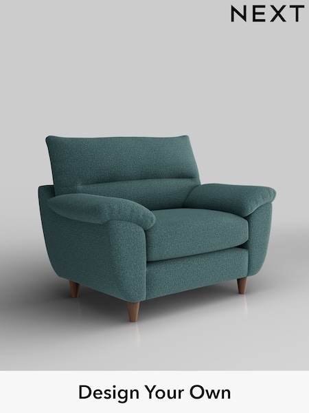 Chunky Chenille/Mid Teal Green Elliot Highback (H34571) | £775