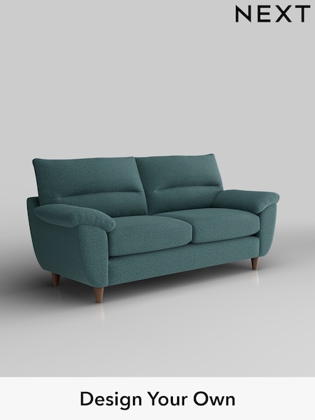 Chunky Chenille/Mid Teal Green Elliot Highback (H34571) | £1,175