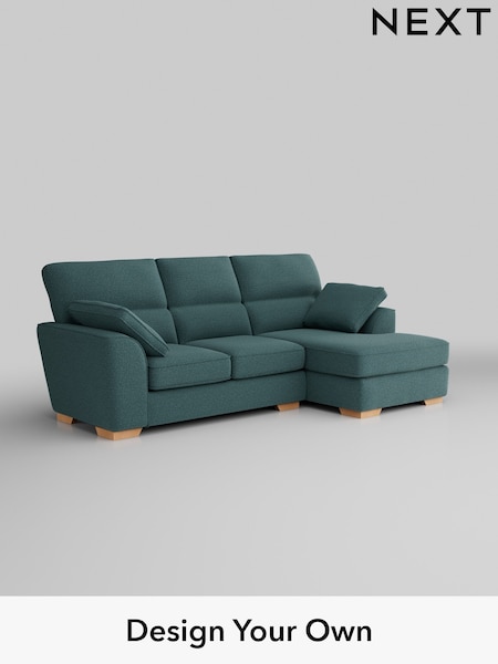 Chunky Chenille/Mid Teal Green Stamford Highback (H34573) | £1,875