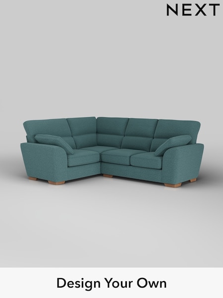 Chunky Chenille/Mid Teal Green Stamford Highback (H34573) | £2,150