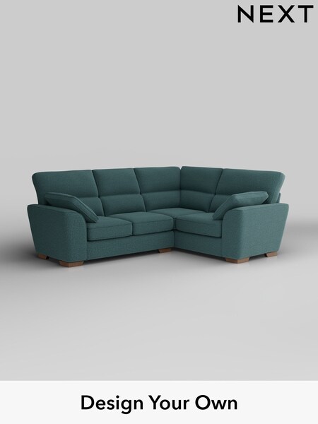Chunky Chenille/Mid Teal Green Stamford Highback (H34573) | £2,150