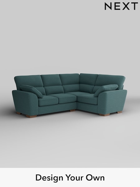 Chunky Chenille/Mid Teal Green Stamford Highback (H34573) | £2,150