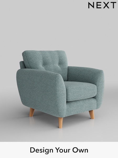 Chunky Chenille/Light Teal Green Wilson Buttoned Back (H34575) | £599