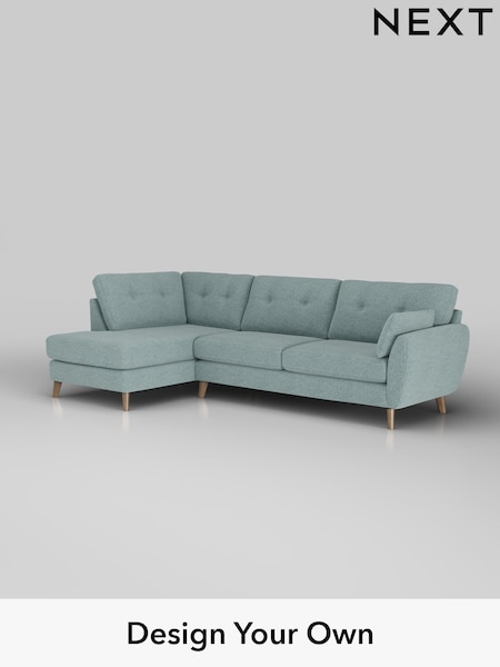 Chunky Chenille/Light Teal Green Wilson Buttoned Back (H34575) | £1,775