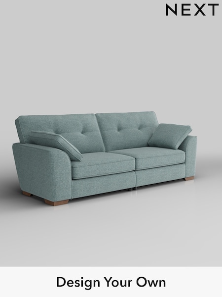 Chunky Chenille/Light Teal Green Stamford Buttoned Back (H34578) | £1,399