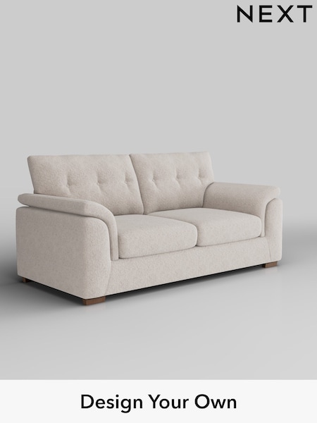 Chunky Chenille/Oyster Hayden Buttoned Back (H34580) | £1,225