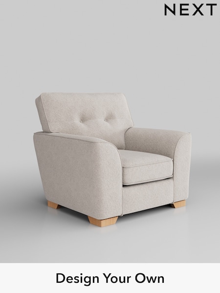 Chunky Chenille/Oyster Stamford Buttoned Back (H34588) | £799