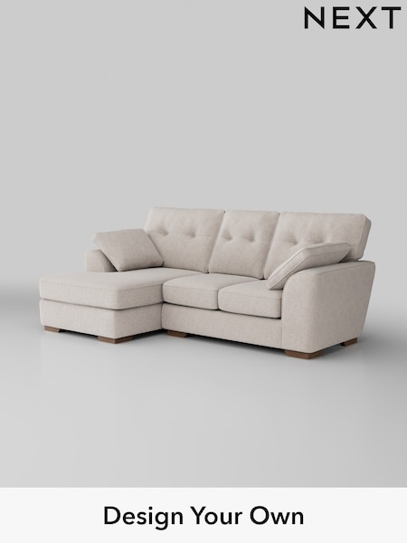 Chunky Chenille/Oyster Stamford Buttoned Back (H34588) | £1,775