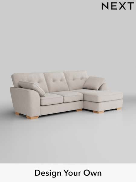 Chunky Chenille/Oyster Stamford Buttoned Back (H34588) | £1,875