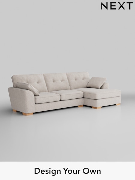 Chunky Chenille/Oyster Stamford Buttoned Back (H34588) | £2,025