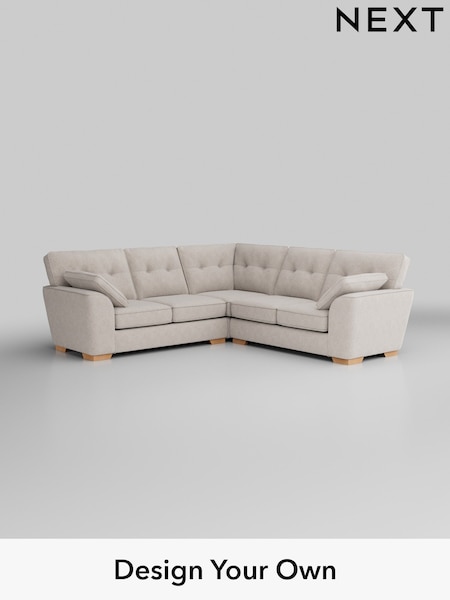Chunky Chenille/Oyster Stamford Buttoned Back (H34588) | £2,425