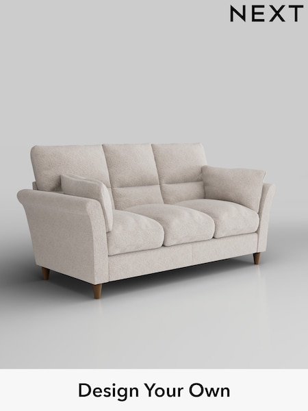 Chunky Chenille/Oyster Hartley Highback Relaxed Sit (H34590) | £1,325
