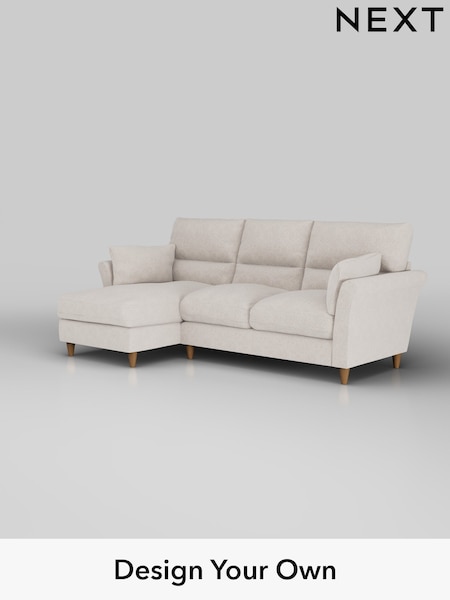 Chunky Chenille/Oyster Hartley Highback Relaxed Sit (H34590) | £1,950