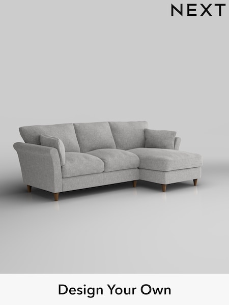 Chunky Chenille/Light Grey Hartley Relaxed Sit (H34599) | £1,899
