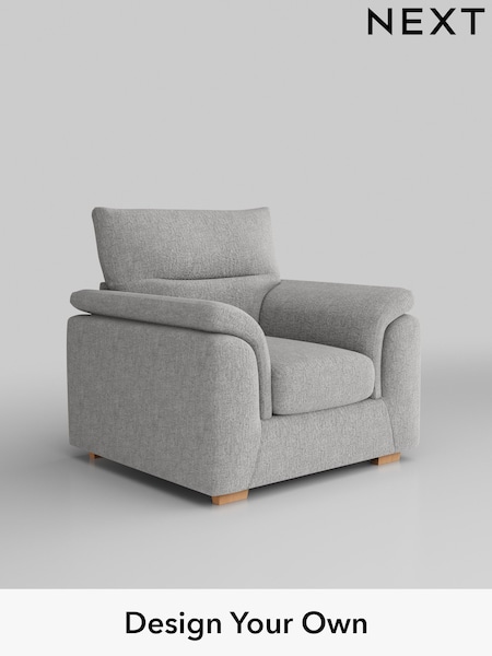 Chunky Chenille/Light Grey Hayden Highback (H34600) | £750