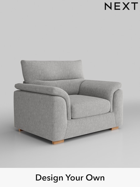 Chunky Chenille/Light Grey Hayden Highback (H34600) | £850