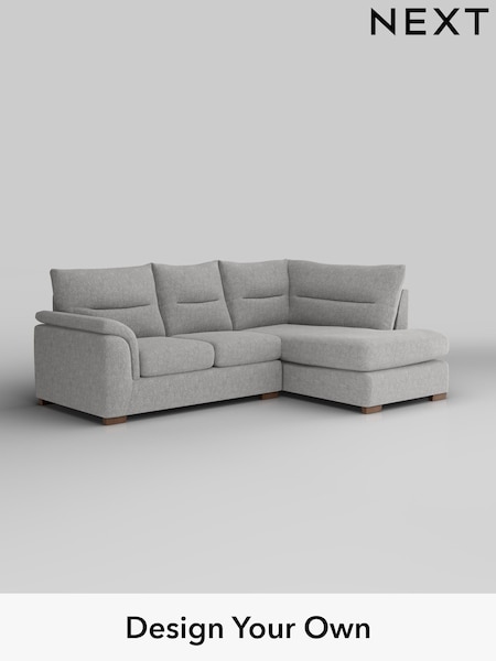Chunky Chenille/Light Grey Hayden Highback (H34600) | £1,825